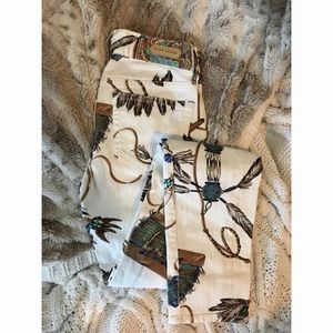 Ralph Lauren Feather Print Denim